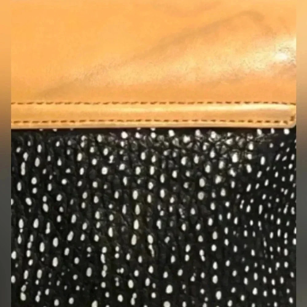 Loeffler Randall multicolors leather/ embossed crossbody handbag